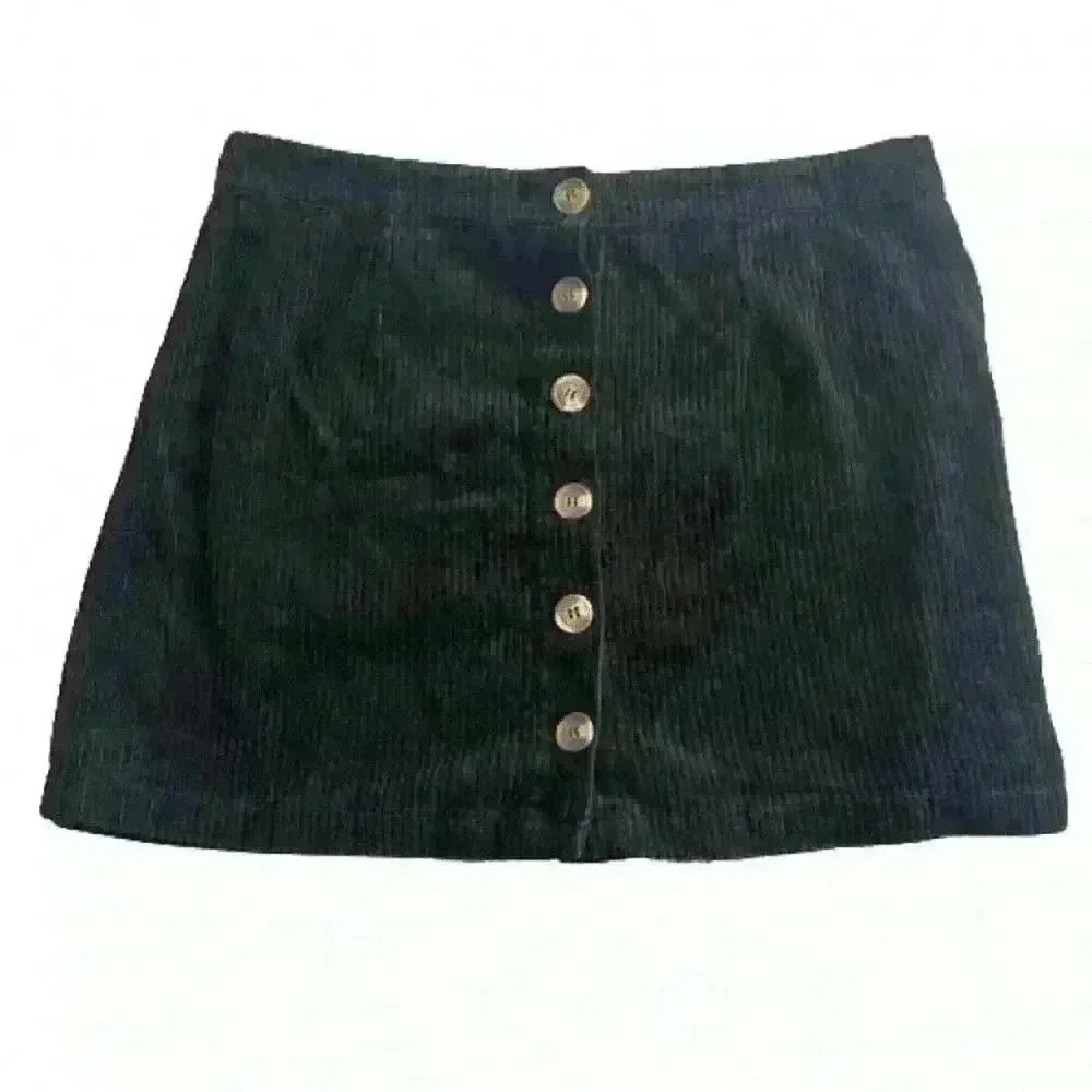 Sans Souci  black button skirt